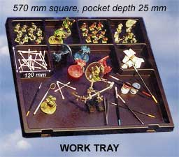 Work Tray - esd protection, antistatic work trays, antistatic pcb racks, work trays, pcb racks, low cost, assembly trays, toolcraft plastics