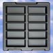 electronic part assembly trays, standard esd trays, electronic kitting trays, low cost esd protection, electronic part protection, toolcraft plastics - tray s8a10