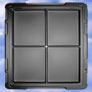 plastic compartment trays, standard plastic compartment, plastic part trays, standard part trays, toolcraft plastics - tray s7t004