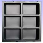 plastic compartment trays, standard plastic compartment, plastic part trays, standard part trays, toolcraft plastics - tray f3t006